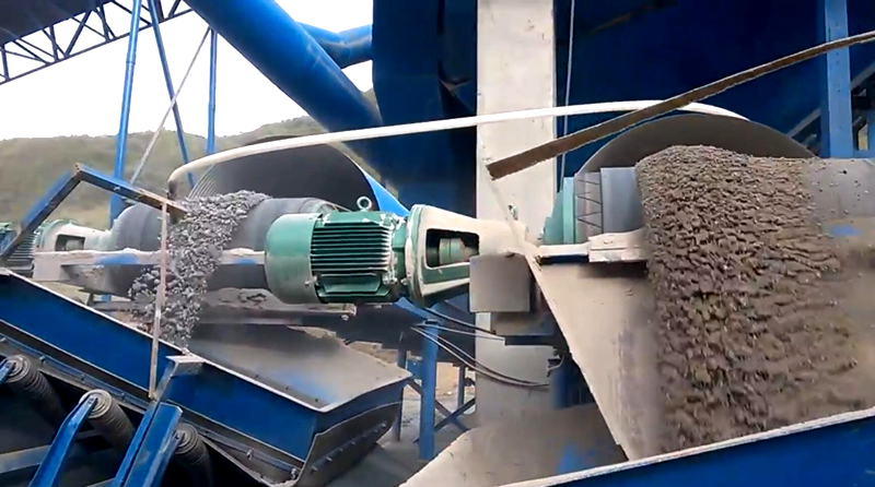 山西环保型时产100吨石灰石机制砂生产线现场视频/